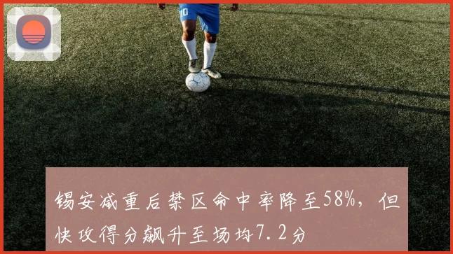 锡安减重后禁区命中率降至58%，但快攻得分飙升至场均7.2分
